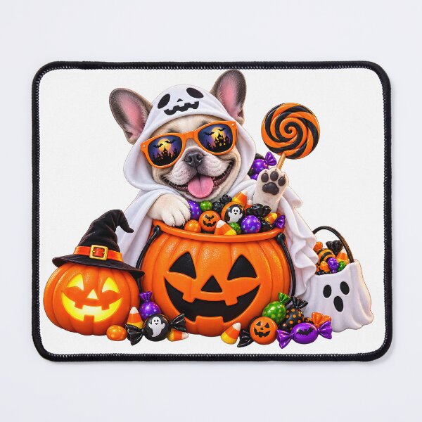 Item preview, Funny Ghost Dog Trick or Treat designed and sold by TinyWeird.