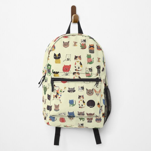 Item preview, Whimsical Colorful Cats Pattern Design designed and sold by ArtivoNest.