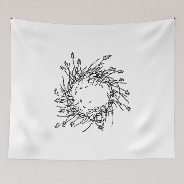Item preview, Ornamental grass top view landscape plan symbol hand drawn architectural wild grass sketch for garden site design designed and sold by zanaxxer.