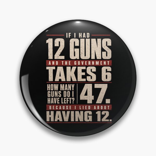 Item preview, Funny Second Amendment Government Math Gun Rights designed and sold by HayleePacoch.