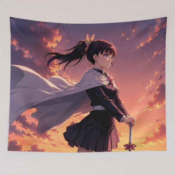 Item preview, Kanao Tsuyuri Demon Slayer Sunset Mountain Guardian designed and sold by Dashsopaner.