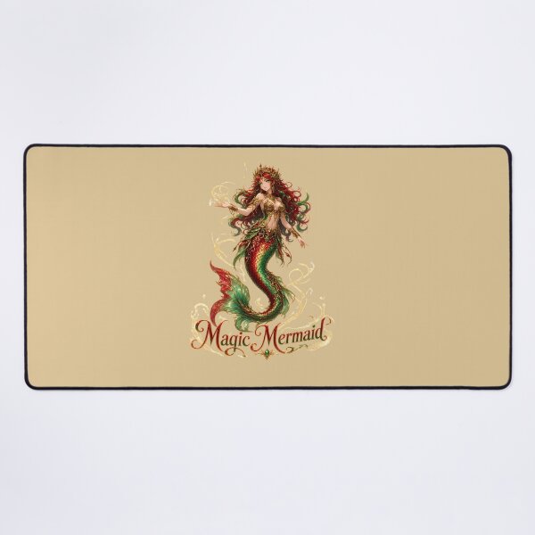 Item preview, Magic Mermaid Fantasy Anime Art | Crimson & Emerald Siren designed and sold by digitalbob60.