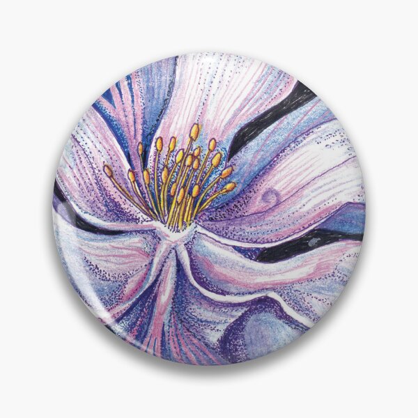 Item preview, Blue Columbine Flower (Genuflection to O'Keeffe) designed and sold by QuixoteRidge.