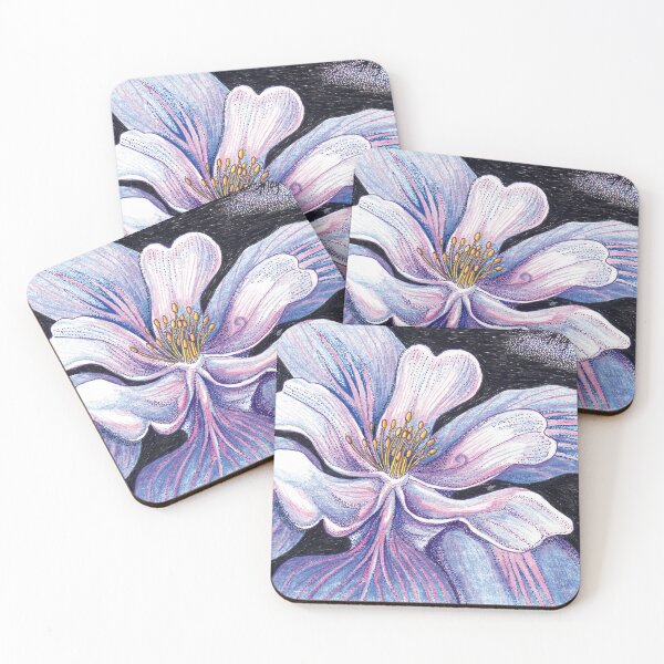 Item preview, Blue Columbine Flower (Genuflection to O'Keeffe) designed and sold by QuixoteRidge.