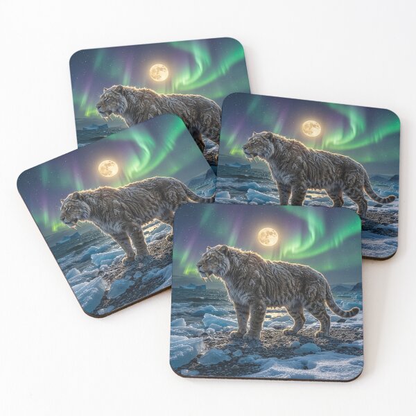 Item preview, Saber-Toothed Tiger Prowls an Arctic Shore designed and sold by Tridentulus.