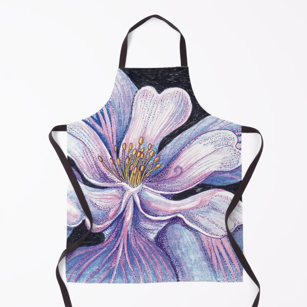 Item preview, Blue Columbine Flower (Genuflection to O'Keeffe) designed and sold by QuixoteRidge.