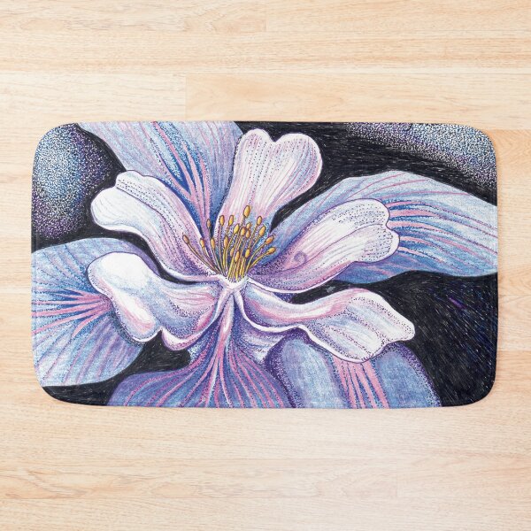 Item preview, Blue Columbine Flower (Genuflection to O'Keeffe) designed and sold by QuixoteRidge.