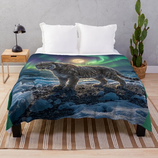 Item preview, Saber-Toothed Tiger Prowls an Arctic Shore designed and sold by Tridentulus.