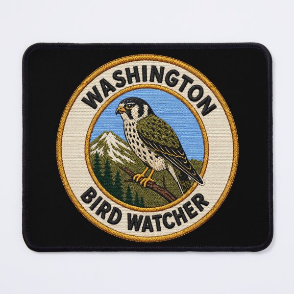 Item preview, Washington Bird Watcher – Peregrine Falcon Mountain Patch designed and sold by The-Drip-Studio.