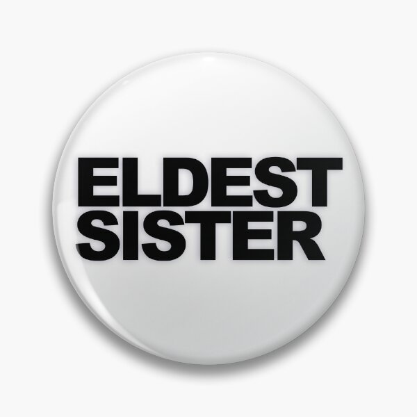 Item preview, ELDEST SISTER — Black Minimal Bold Type Statement designed and sold by WORDPAUSE.