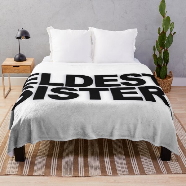 Item preview, ELDEST SISTER — Black Minimal Bold Type Statement designed and sold by WORDPAUSE.