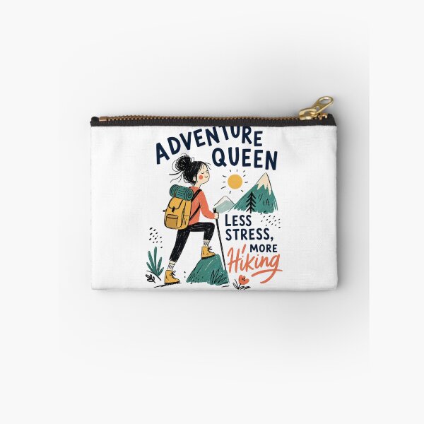 Item preview, Adventure Queen, Less Stress, More Hiking designed and sold by PrintSparkDesigns.