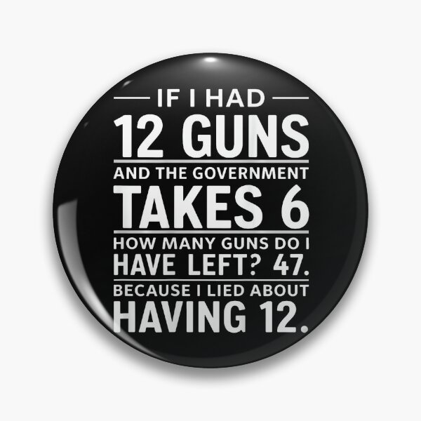 Item preview, Funny Second Amendment Government Math Gun Rights designed and sold by HayleePacoch.