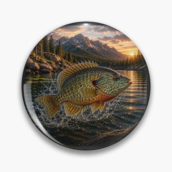 Item preview, Pumpkinseed Fishing – Freshwater Wilderness Illustration designed and sold by Northbound Trail.