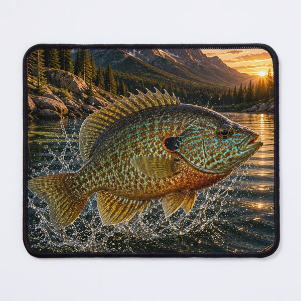 Item preview, Pumpkinseed Fishing – Freshwater Wilderness Illustration designed and sold by Northbound Trail.
