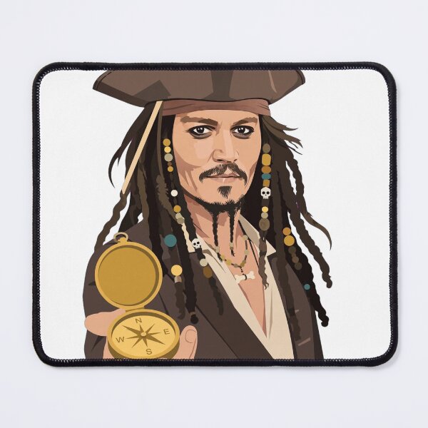 Item preview, Pirate Captain With Dreadlocks Holding Golden Compass designed and sold by Surviving Monday Club.