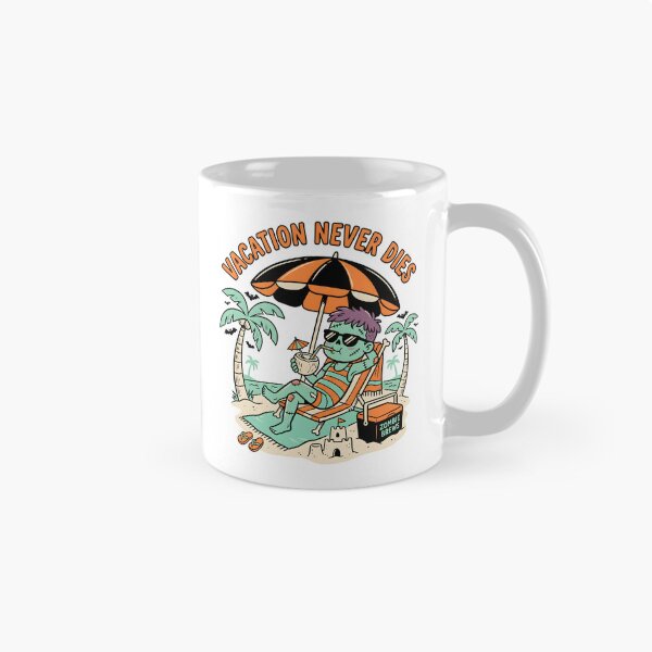 Item preview, "Vacation Never Dies" Zombie Beach Halloween Design designed and sold by Sea Gem.