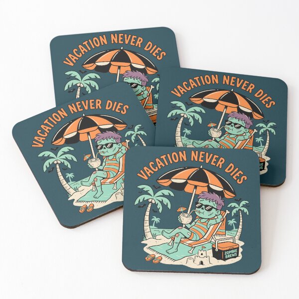 Item preview, "Vacation Never Dies" Zombie Beach Halloween Design designed and sold by Sea Gem.