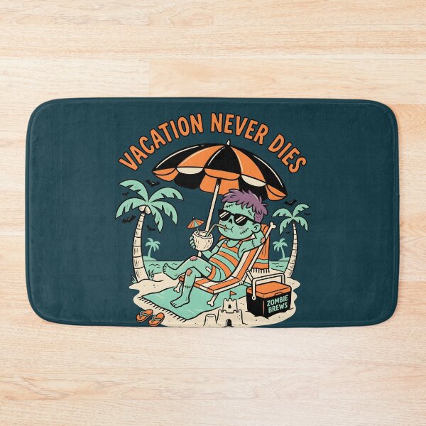 Item preview, "Vacation Never Dies" Zombie Beach Halloween Design designed and sold by Sea Gem.