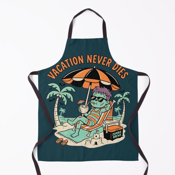 Item preview, "Vacation Never Dies" Zombie Beach Halloween Design designed and sold by Sea Gem.