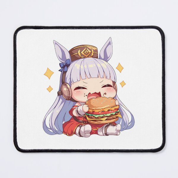 Item preview, Gold Ship Uma Musume Pretty Derby Chibi Kawaii Burger Joyful Anime Girl Snack designed and sold by Dashsopaner.