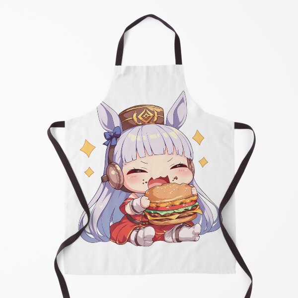 Item preview, Gold Ship Uma Musume Pretty Derby Chibi Kawaii Burger Joyful Anime Girl Snack designed and sold by Dashsopaner.