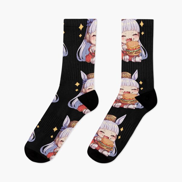 Item preview, Gold Ship Uma Musume Pretty Derby Chibi Kawaii Burger Joyful Anime Girl Snack designed and sold by Dashsopaner.