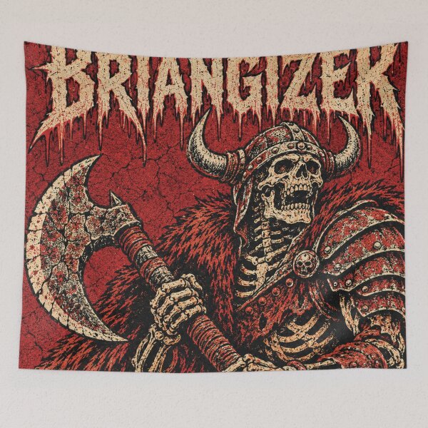 Item preview, BRIANGIZER Retro Red Comic Horror Heavy Metal Motif designed and sold by Briangizer.