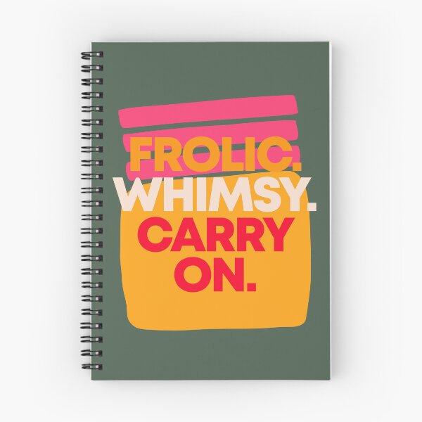 Item preview, FROLIC. WHIMSY. CARRY ON. designed and sold by alegnacreates.