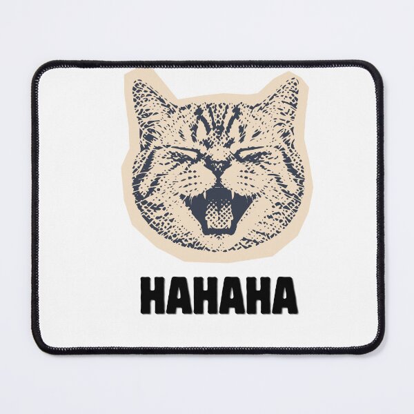 Item preview, Vintage Retro Haha Cat Laughing Funny Cute Kitten designed and sold by DearBunnyArt.