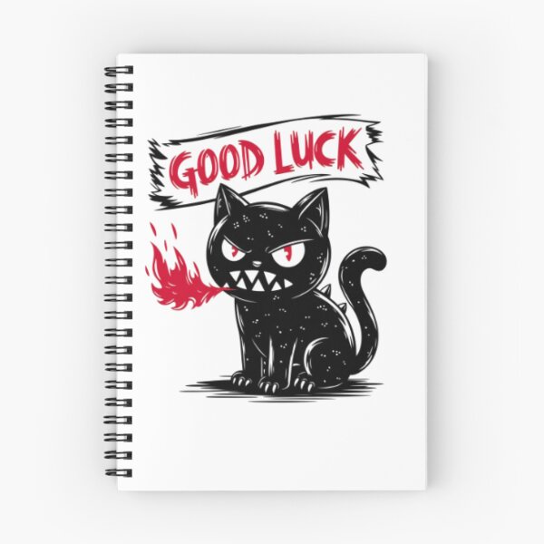 Item preview, Good Luck Black Cat – Spooky Gothic Cat Design designed and sold by Hosawi.
