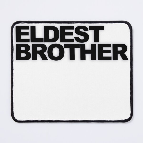 Item preview, ELDEST BROTHER — Black Minimal Bold Type Statement designed and sold by WORDPAUSE.