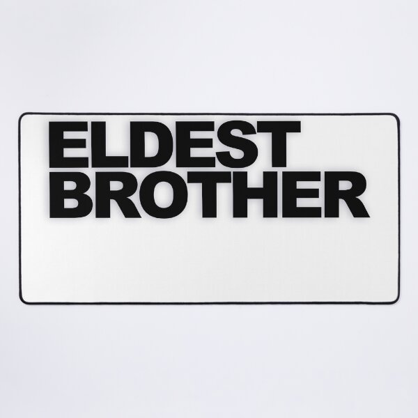 Item preview, ELDEST BROTHER — Black Minimal Bold Type Statement designed and sold by WORDPAUSE.