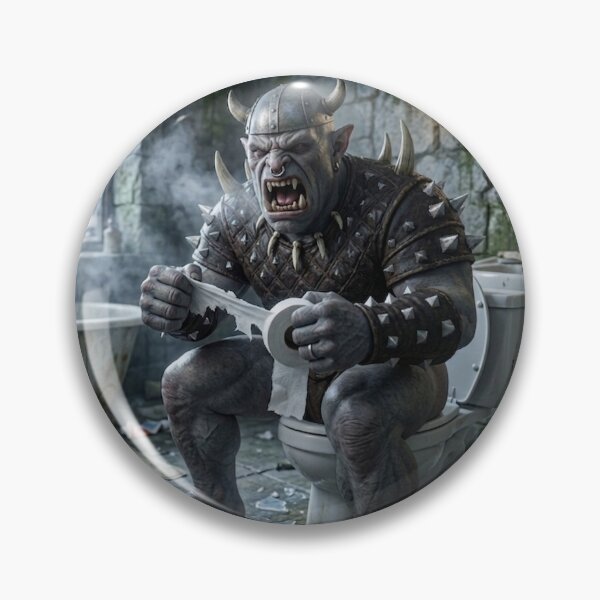Item preview, Orc sitting in the bathroom designed and sold by cpecana.