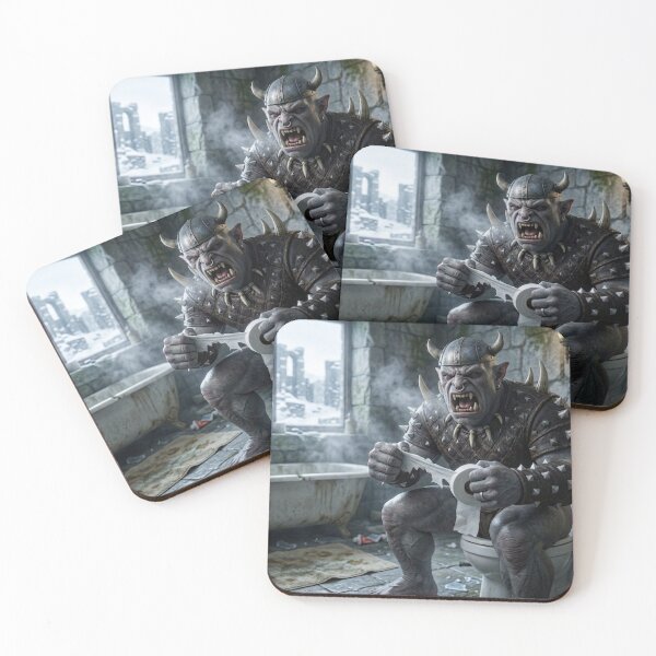 Item preview, Orc sitting in the bathroom designed and sold by cpecana.