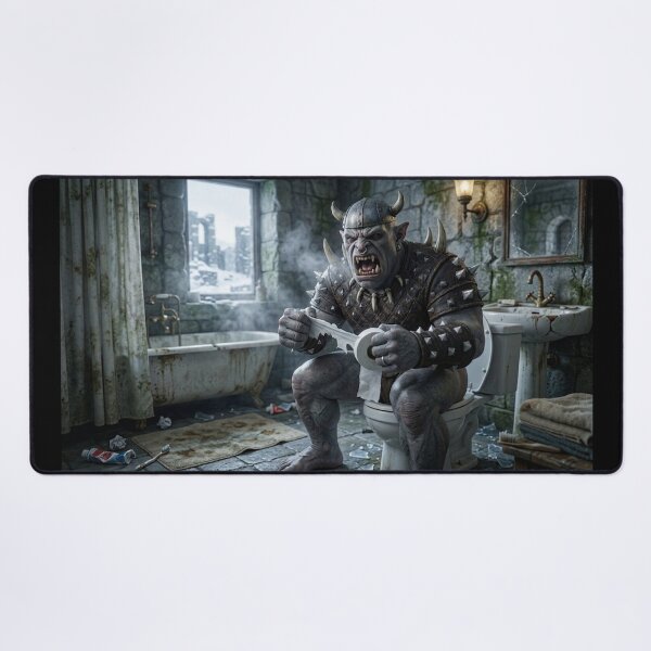 Item preview, Orc sitting in the bathroom designed and sold by cpecana.