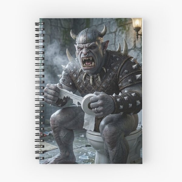 Item preview, Orc sitting in the bathroom designed and sold by cpecana.