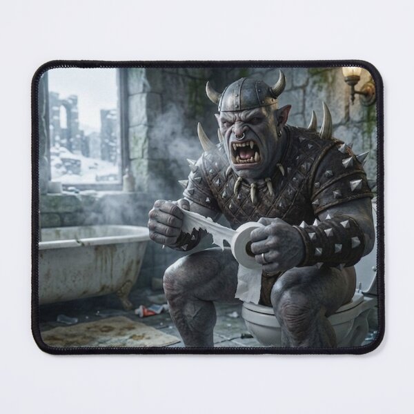 Item preview, Orc sitting in the bathroom designed and sold by cpecana.