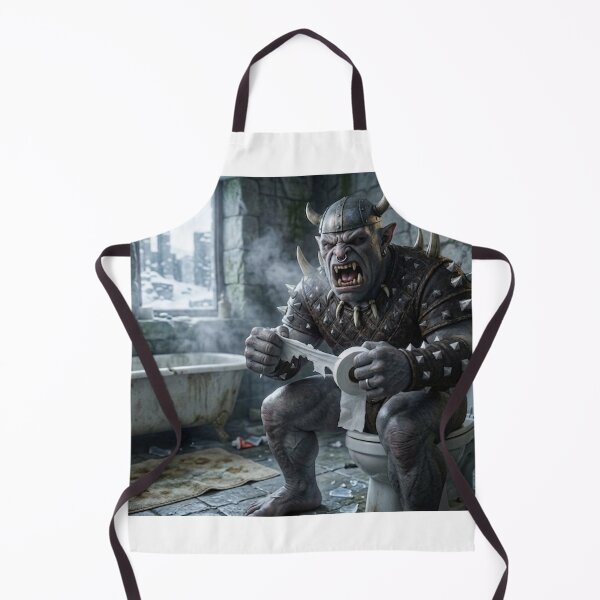 Item preview, Orc sitting in the bathroom designed and sold by cpecana.