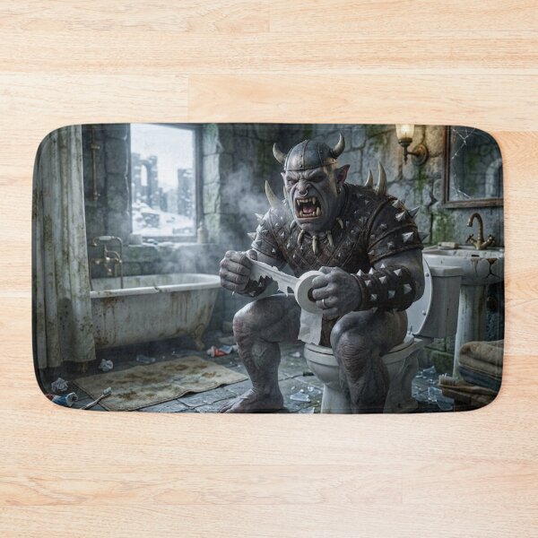 Item preview, Orc sitting in the bathroom designed and sold by cpecana.