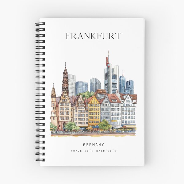 Item preview, Frankfurt Watercolor Poster – Germany Travel Art designed and sold by LanaMeyers.