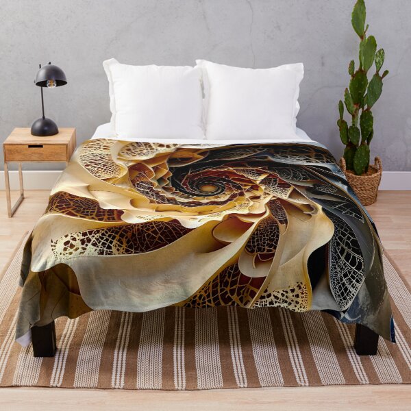 Item preview, Intricate Spiral Design in Gold and Obsidian designed and sold by Vicky Brago-Mitchell®.
