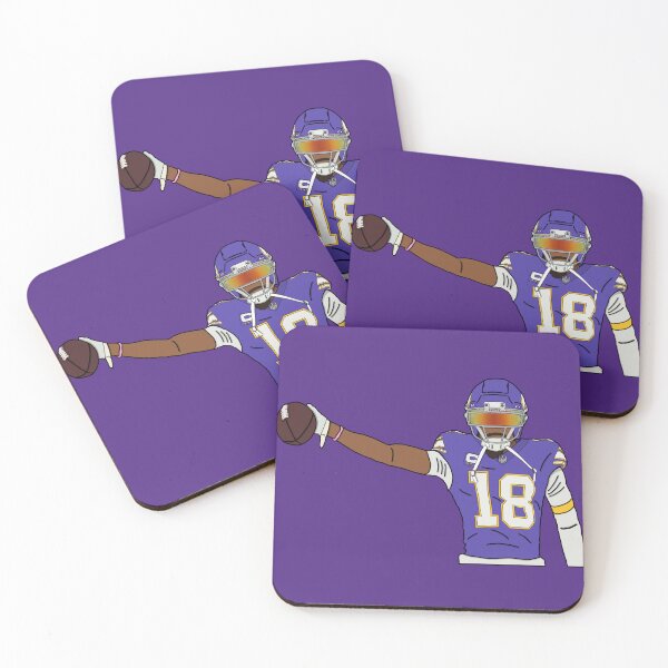 Item preview, Justin Jefferson Catching Ball designed and sold by C+J Pastel Prints.