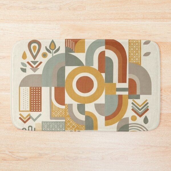 Item preview, Modern Geometric Folk Art designed and sold by WeaveSphere.