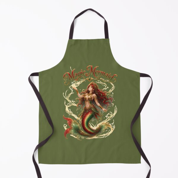 Item preview, Magic Mermaid - Golden Fantasy Siren Art designed and sold by digitalbob60.
