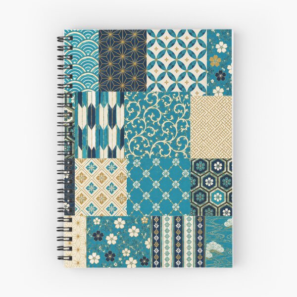 Item preview, Turquoise Harmony | Japanese Patchwork Pattern designed and sold by lbl-shop.