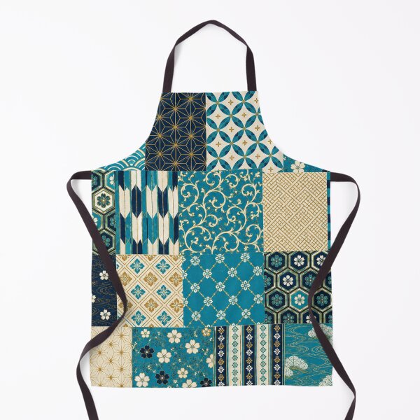 Item preview, Turquoise Harmony | Japanese Patchwork Pattern designed and sold by lbl-shop.