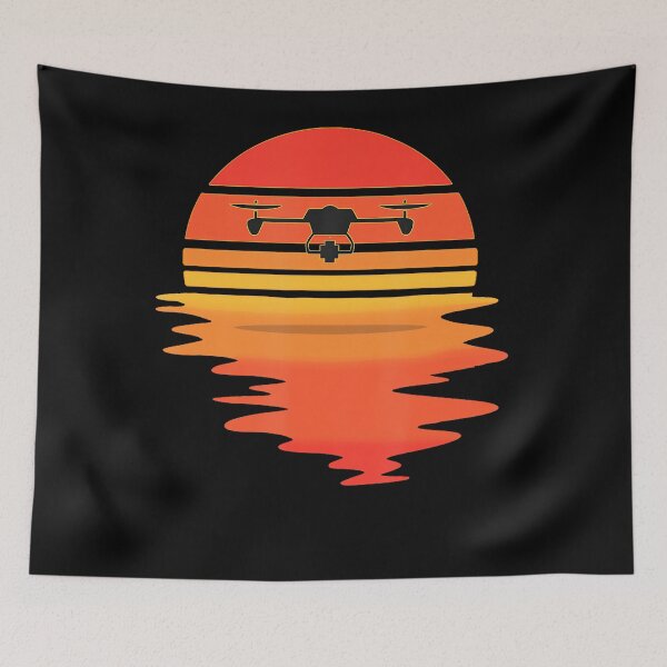 Item preview, Retro Drone Pilot Vintage Aviator Sunset designed and sold by HaytamShop.