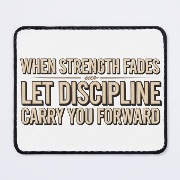 Item preview, Discipline Carries You Forward designed and sold by syotos-ai.