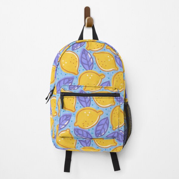 Item preview, Lemon Pattern Blue Purple Leaves designed and sold by Zaya_art.